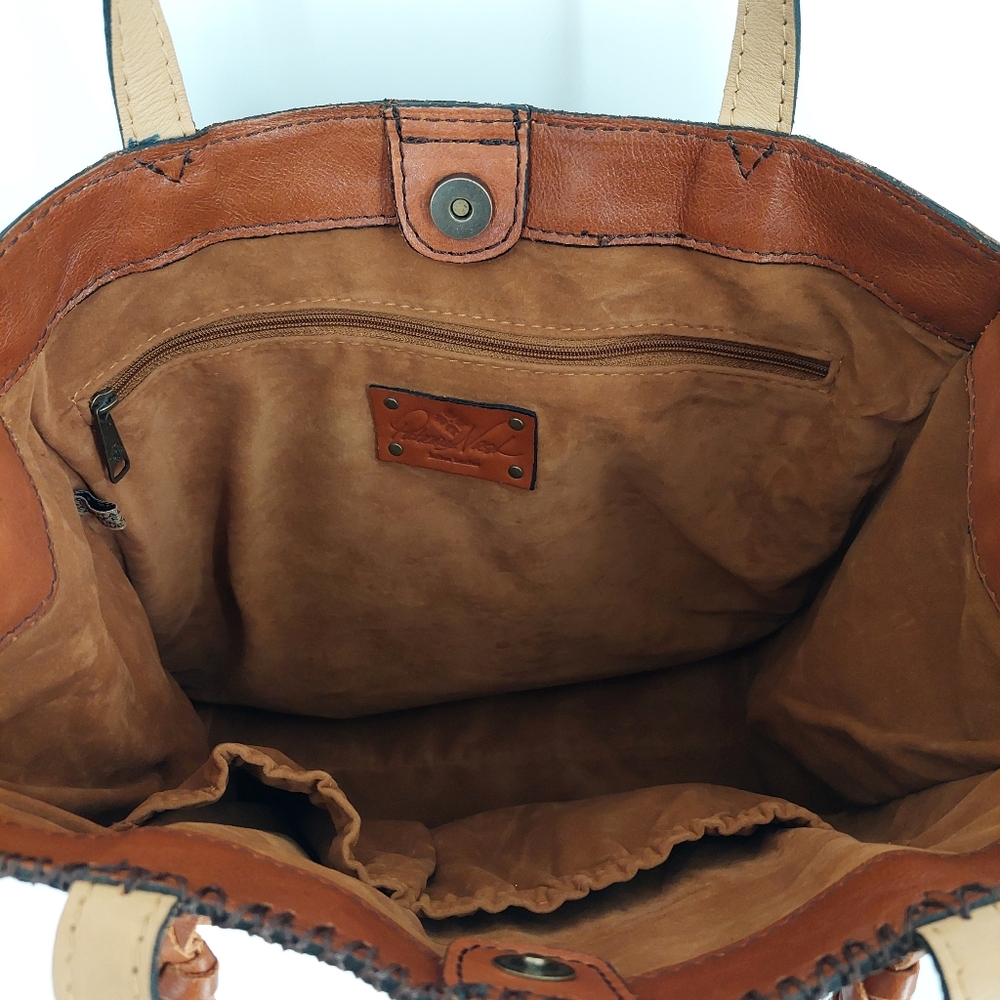 Patricia Nash Patchwork Leather Tote Shoulder Bag - Picture 6 of 16